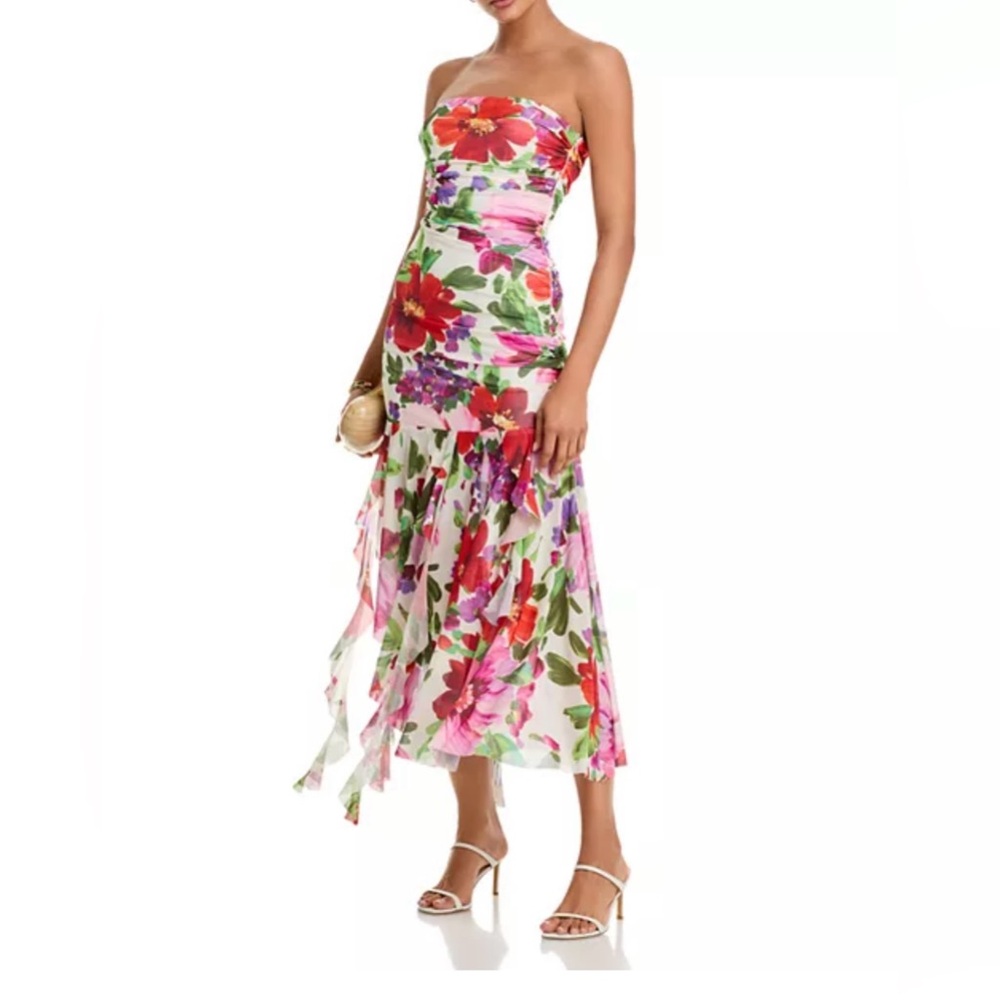 NWT- Aqua Multicolor Floral Dress